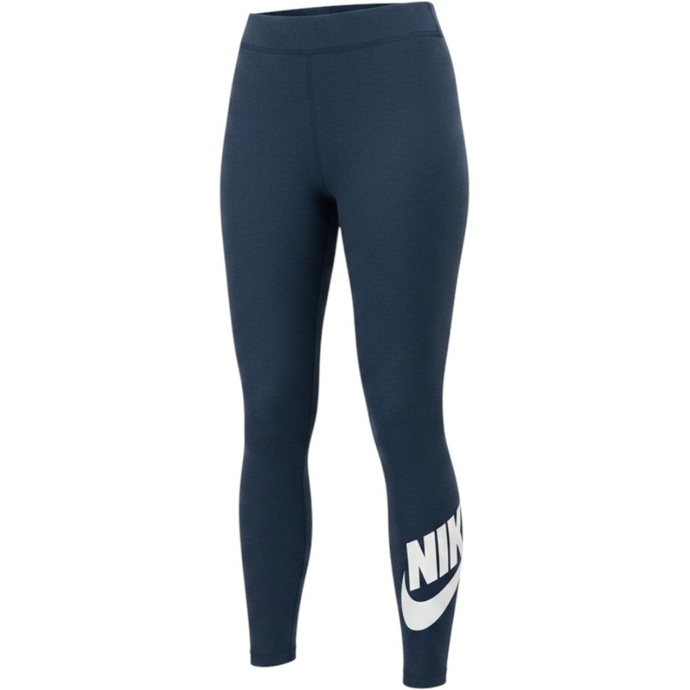 Nike Sportswear Classics Womens High Waisted Graphic‎ Leggings Navy Blue 2X